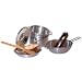 Camden Rose Childs Play Cookware Set, Stainless Steel and Wood