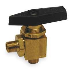 Industrial Grade 1WMU9 Ball Valve, Two Piece, 1/2 In, Brass Body