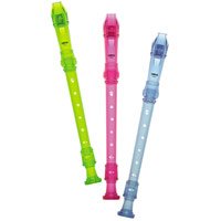 Yamaha YRS-20 Soprano Translucent Recorder with Baroque Fingering, Translucent Pink