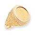 14k 1/10th American Eagle Coin Ring - Size 6