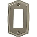 Buy Amerelle Decor Collection Nickel Rocker Wall Plate (Solid Brass) by AmerTac