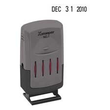 Versadater Line Daters, Prints Month/Date/Year, Small, Black