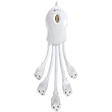 Power Squid with 5 Outlets - White