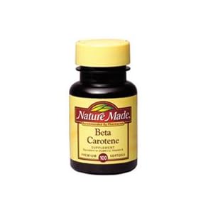 Beta Carotene Dietary Supplement Softgels, By Pharmavite - 100 Softgels by Nature Made