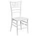Flash Furniture YT-YJA13-WH-GG Flash Elegance Supreme White Wood Chiavari Chair with White