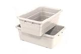 Cross Stack Nest Tote Box 25-1/8x16x8-1/2 White. Package of 6