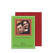 Small Green Photo Card Holiday Digital Photo Cards