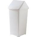 Swing Top Bin Colour: White. Capacity: 50 litre.