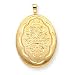 14k 20mm Diamond-Cut Oval Locket