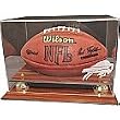 Buffalo Bills Wood Finished Acrylic Football Display Case