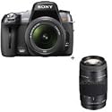 Sony a550 DSLR Camera Two Lens Kit. with DT 18-55mm Lens. 75-300mm f/4.5-5 .6 Lens