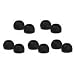 DMB Direct High Quality 10 Replacement Large Black Earbuds Tips Buds For Sennheiser CX300 / CX400 / CX500, MM50IP, Sony EX71 / EX81 , Phillips, Creative, Sharp, Panasonic, Skullcandy, Sony Ericsson Headsets, Denon, Griffin, ezGears, JBL 100% FITS
