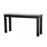 The SL Series Modern Glass Top Accent Table - SL-THS (54 x 16) (Black) (28
