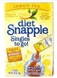 Diet Snapple Singles to Go Lemon Tea (6 Sticks in each box) 4 BOXES