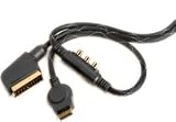 Hi Quality HDTV Gold RGB Scart Cable PlayStation 3 PS3