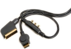 Hi Quality HDTV Gold RGB Scart Cable PlayStation 3 PS3