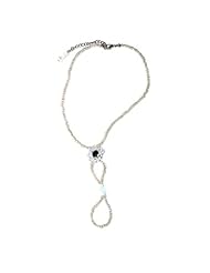 Kitchen: Barefoot Sandals Beach Toe Ring Sea White anklet Jewelry Boho Bohemian handmade vintage hippie (9.5")