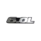 6.0L Liter Engine Silver Aluminum Badge Emblem for 08 09 Pontiac G8 L76 05 06 Pontiac... by Empire Covers