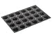 LURCH Flexi-Gastro-Form 60 x 40 cm / Backform / Kuchenform / Silikonform / Gastronomie Form, Briochette 24er