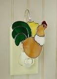 Switchables Stained Glass Rooster Night Light Cover