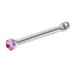 Pink Gem MICRO Nose Bone