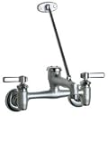 Tools & Hardware : Chicago Faucets 897-RCF Service and Wash Sink Fittings - Adjustable 7 5/8"-8 3/8" Centers, Chorme