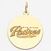 14K San Diego Padres Large Full Name Disc Pendant