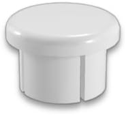 FORMUFIT 1/2" PVC Internal Domed End Cap - Furniture Grade