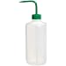Nalgene 2422-4500 LDPE Green Narrow-Mouth Wash Bottle, 500mL Capacity, 28mm Polypropylene Screw Closure (Pack of 6)