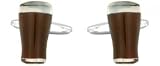 Brown Ale Beer Glass Cufflinks