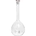 Kimble Kimax Borosilicate Glass Class A Volumetric Flask, with Color-Coded PTFE Stopper