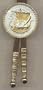 Cyprus 5 Mils "Viking Ship" Two Tone Coin Bolo Tie