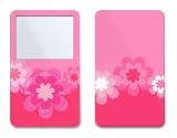 Retro Pink Flowers Design iPod classic 80GB/ 120GB Protector Skin Decal Sticker