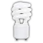 GU24 BASE MINI SPIRAL 18 WATT COMPACT FLUORESCENT LIGHT BULB 27K 10,000 HOURS