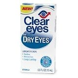 Clear Eyes Clear Contact Lens Relief Eye Drops For Dry Eyes - 0.5 Oz