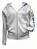 UCLA Glitz N` Glamour Women`s Hooded Zipper Sweatshirt - White