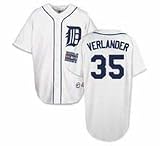 Justin Verlander Detroit Tigers #35 Authentic Majestic Athletic Cool Base MLB Baseball Jersey (Home White)