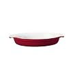 Emile Henry Small Oval Gratin Dish, 2 quart, Cerise (Red)