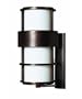 Hinkley Saturn 1905MT 1 Light 100 watt (12"H x 6"W) Outdoor Wall Sconce Lighting in Metro Bronze