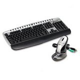 Wireless Keyboard And Optical Mouse Combo, 17-1/2W X 6-1/2D X 1-5/8H