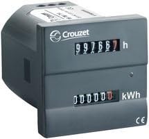 CROUZET CONTROL 99780712 HOUR AND WATT METER, 115VAC, 6 DIGITS