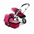 Bugaboo Cameleon Stroller - Red Base - Pink Fleece