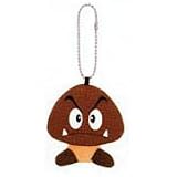 Super Mario Brothers Plush Keychain - Goomba