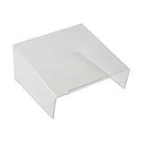 Clear Acrylic Angled Telephone Desk Stand, 10 x 9 1/2 x 4 1/2, Clear