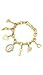Armitron Women's 753732MPGP NOW Swarovski&reg; Crystal Accented Gold-Tone Charm Bracelet Watch