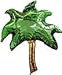 45'' Palm Tree Shaped Metallic Balloons