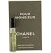 CHANEL POUR MONSIEUR by Chanel EDT SPRAY VIAL MINI ON CARD .06 OZ
