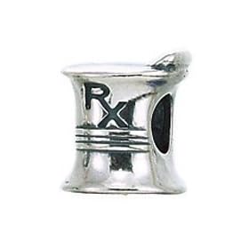 CleverEve's Rx Mortar & Pestal Hobbies Professions Sterling Silver Bead