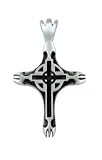 Bico Australia Jewelry, Sacred Cross Pendant - love, stronger than steel, BCR-1