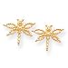 14k Dragonfly Earrings